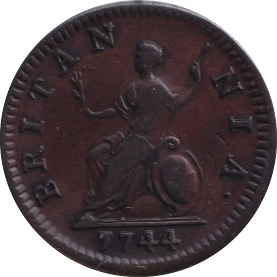 1744 FARTHING ( EF )