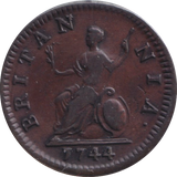 1744 FARTHING ( EF )