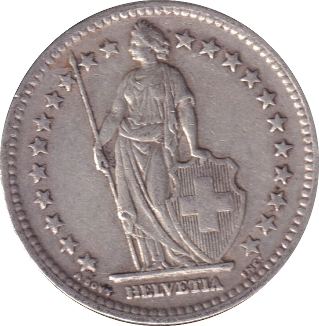 1944 2 FRANC SWITZERLAND
