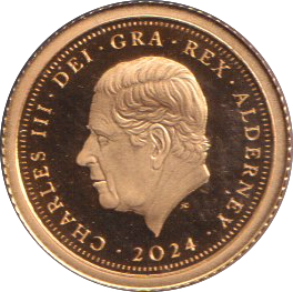 2024 GOLD PROOF FIVE POUND ALDERNEY