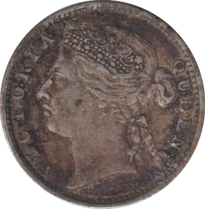 1887 SILVER 10 CENTS STRAIT SETTLEMENTS