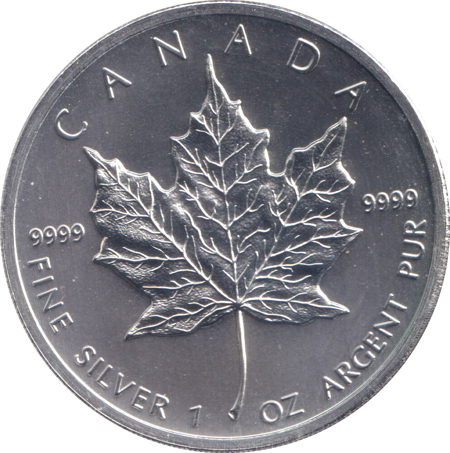 2011 1 OZ .999 FINE SILVER 5 DOLLARS CANADA