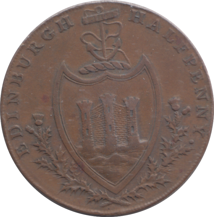 1790 EDINBURGH HALFPENNY TOKEN