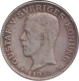 1938 SILVER 1 KRONA SWEDEN