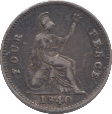 1840 FOURPENCE ( VF )