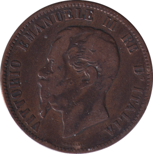 1863 10 CENTESIMI ITALY