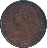 1861 FARTHING ( VF )