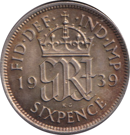 1939 SIXPENCE ( PROOF )
