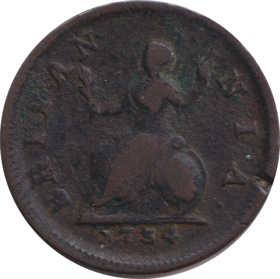 1734 FARTHING ( FINE )