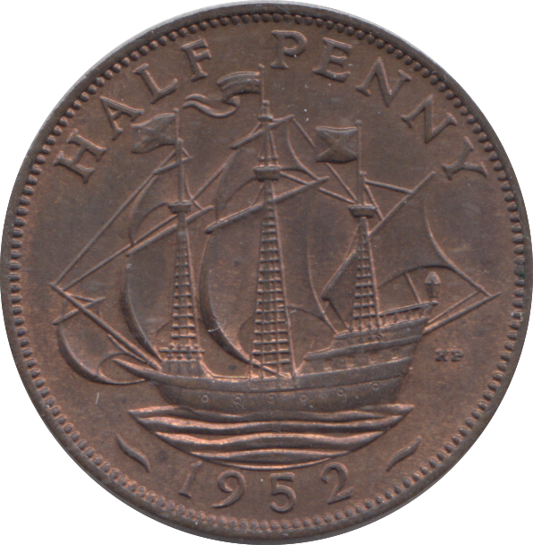 1952 HALF PENNY ( UNC )