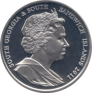 2013 SILVER PROOF £2 LIFETIME OF SERVICE CORONATION SOUTH GEORGIA AND SOUTH SANDWICH ISLANDS