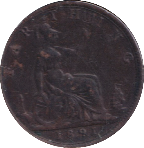 1891 FARTHING ( GVF )