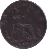 1891 FARTHING ( GVF )