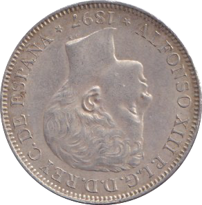 1897 SILVER PHILIPPINES 1 PESO