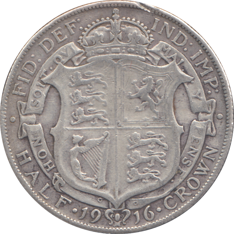 1916 HALFCROWN ( GF )