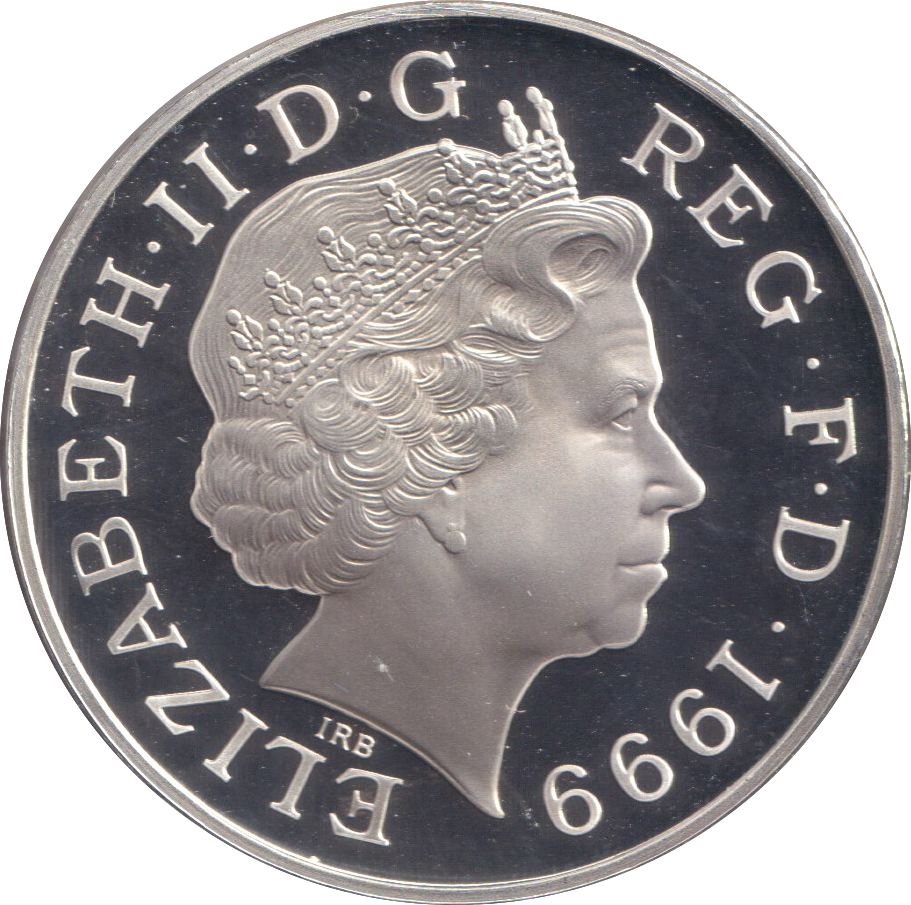1999 SILVER PROOF FIVE POUNDS