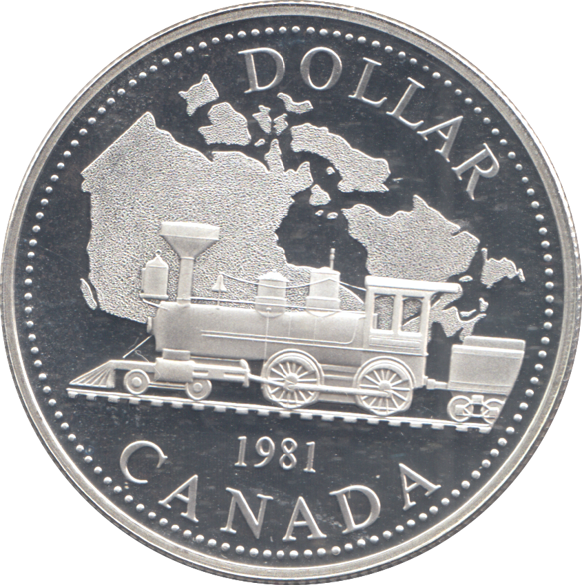 1981 SILVER PROOF DOLLAR CANADA 2