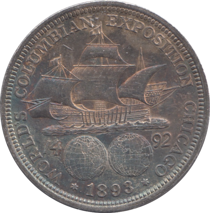 1893 SILVER USA HALF DOLLAR COLUMBIA EXPOSITION