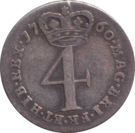 1760 MAUNDY FOURPENCE ( GF )