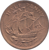 1958 HALF PENNY ( UNC )