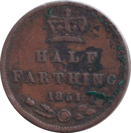 1851 HALF FARTHING ( FINE )
