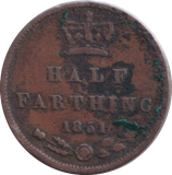 1851 HALF FARTHING ( FINE )