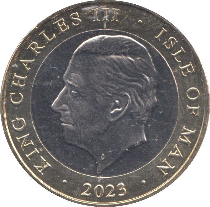 2023 TWO POUNDS ISLE OF MAN OF THE MANX GRAND PRIX BU