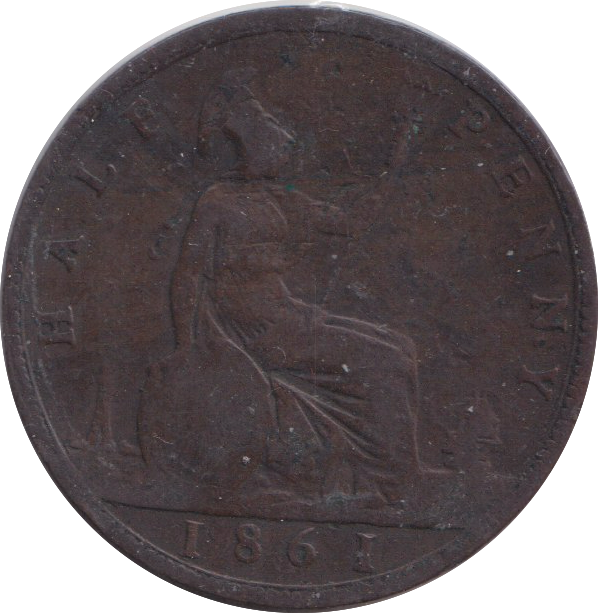 1861 HALFPENNY ( NF )