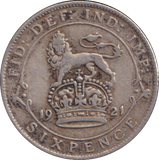 1921 SIXPENCE ( GF )