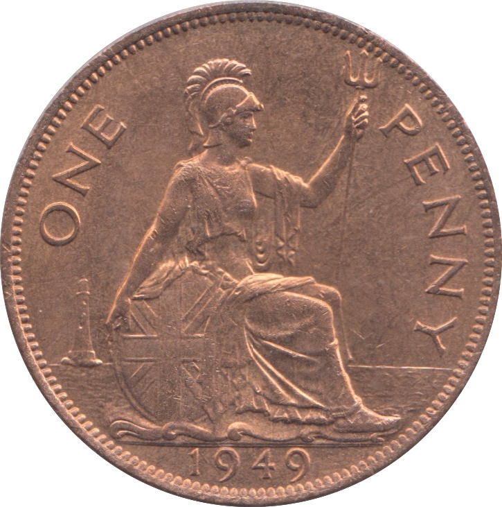 1949 ONE PENNY ( UNC )