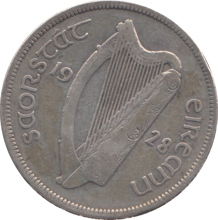 1928 SILVER IRELAND HALF CROWN