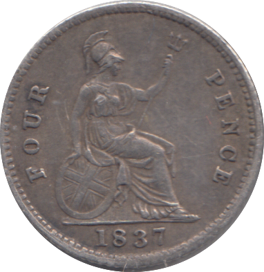 1837 FOURPENCE ( GVF )