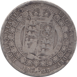1888 HALFCROWN ( FINE )