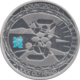 2009 SILVER PROOF FIVE POUNDS OLYMPIC COUNTDOWN 3