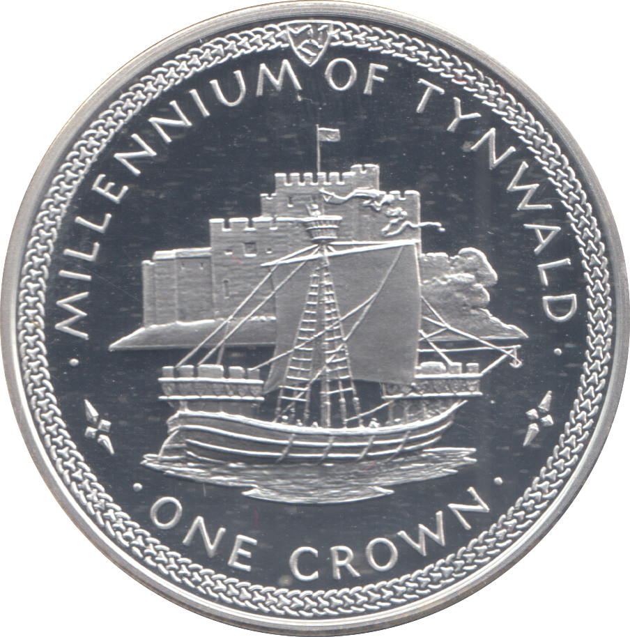 1979 SILVER PROOF CROWN MILLENNIUM OF TYNWALD