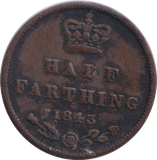 1843 HALF FARTHING ( VF )