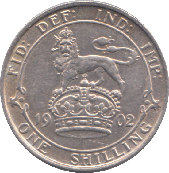 1902 SHILLING ( VF )
