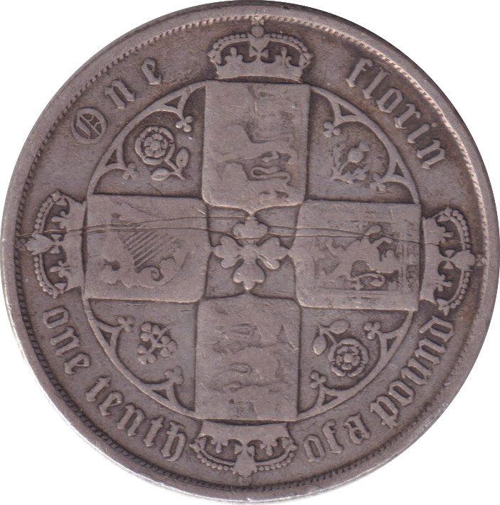 1871 FLORIN ( FINE )
