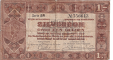 1938 NETHERLANDS 1 GULDEN BANKNOTE REF-1718