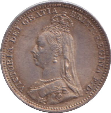 1891 THREEPENCE ( GVF )