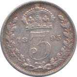 1895 THREEPENCE ( FINE )