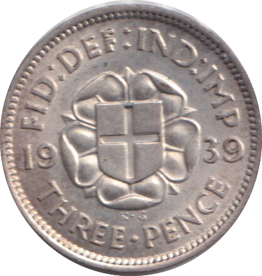 1939 THREEPENCE ( AUNC )