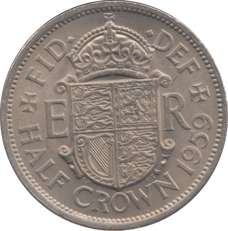 1959 HALFCROWN ( UNC )