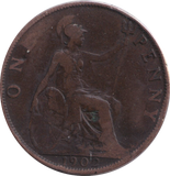1902 LOW TIDE PENNY ( NF )