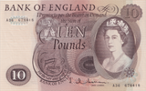 TEN POUNDS BANKNOTE HOLLOM £10 REF-103