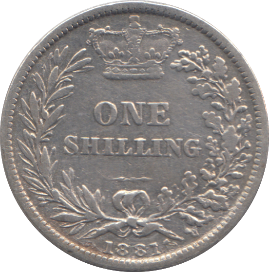 1881 SHILLING ( VF )