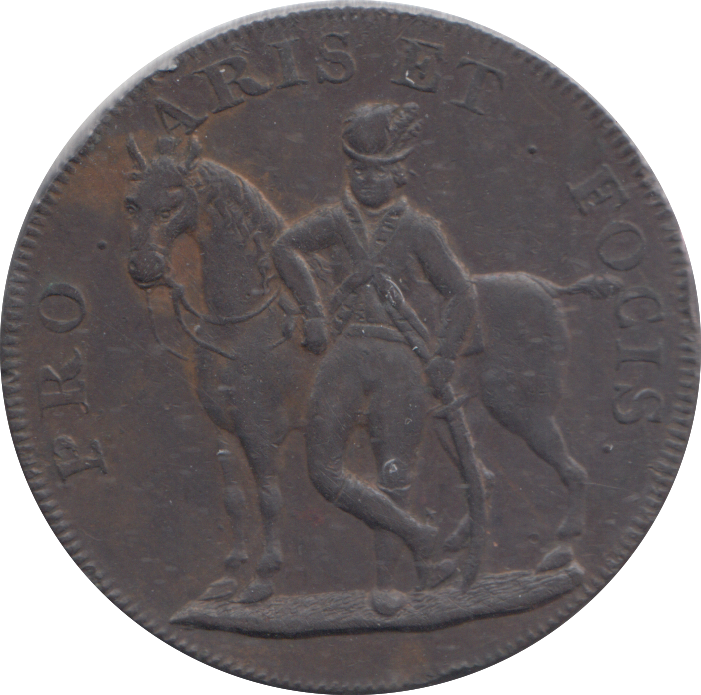 1795 HOXNE AND HARTSMERE HALFPENNY TOKEN