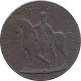 1795 HOXNE AND HARTSMERE HALFPENNY TOKEN