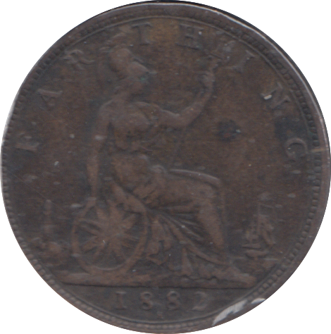 1882 FARTHING ( VF )
