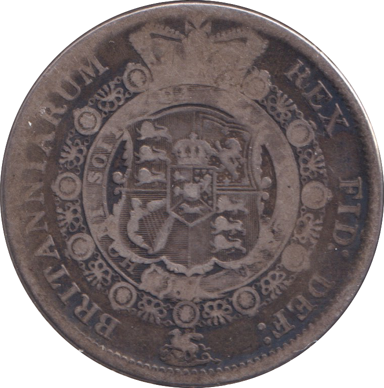 1817 HALFCROWN ( FINE )
